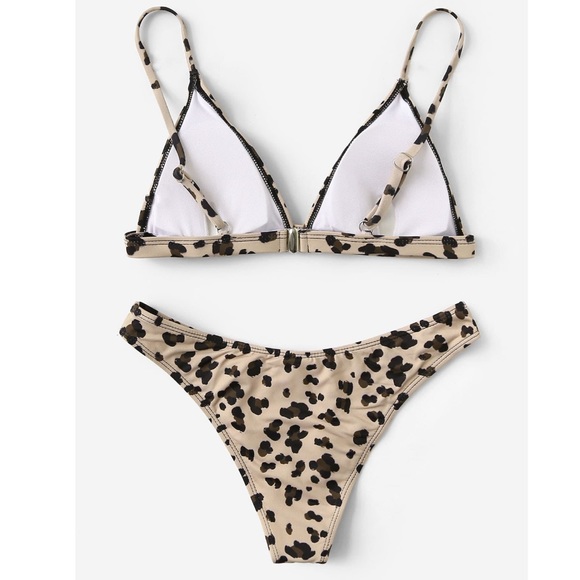 LENNY🌴 leopard print bikini tan black - Picture 2 of 2